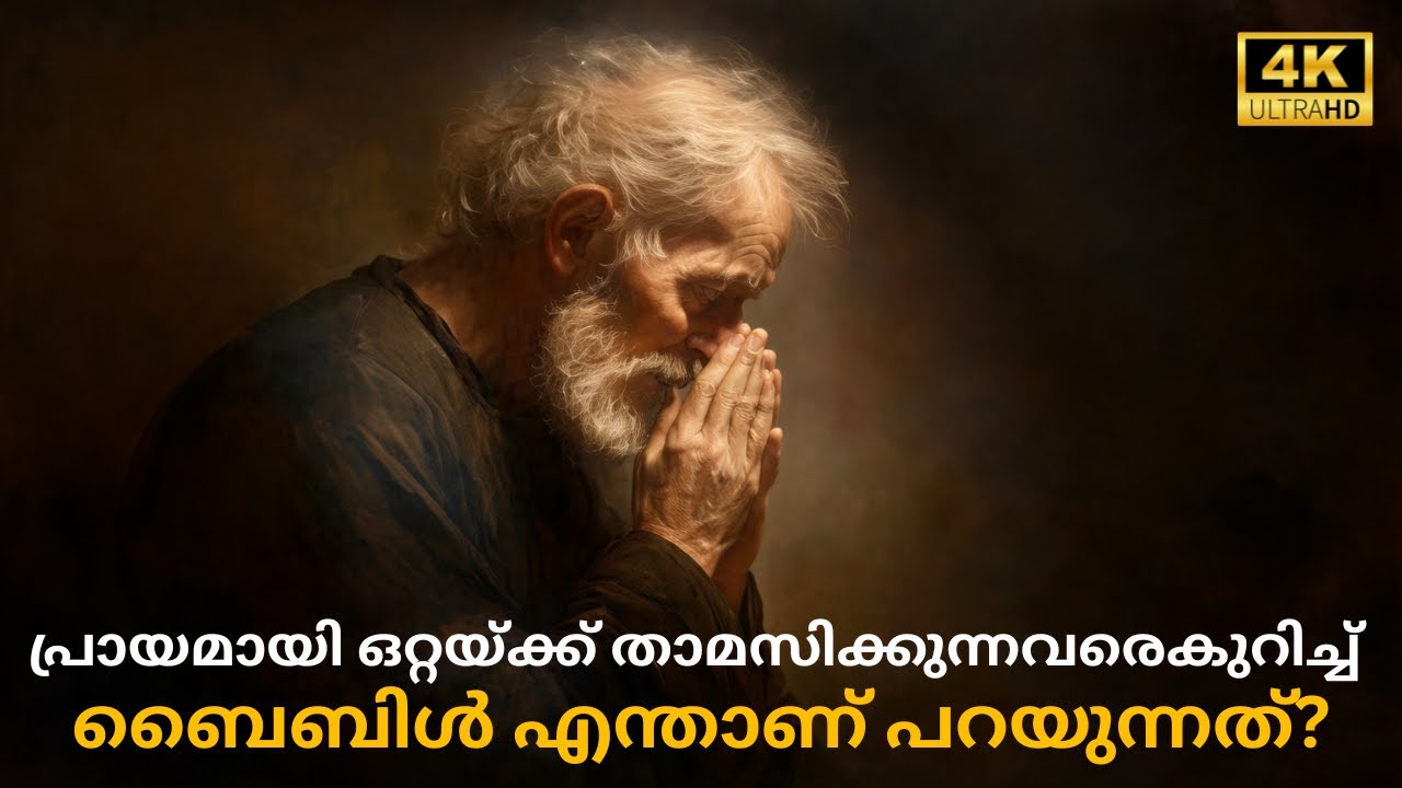 ഒറ്റയ്ക്ക് താമസിക്കുന്ന പ്രായമായവരെ കുറിച്ച് ബൈബിൾ പറയുന്നത് ഇതാണ് |
