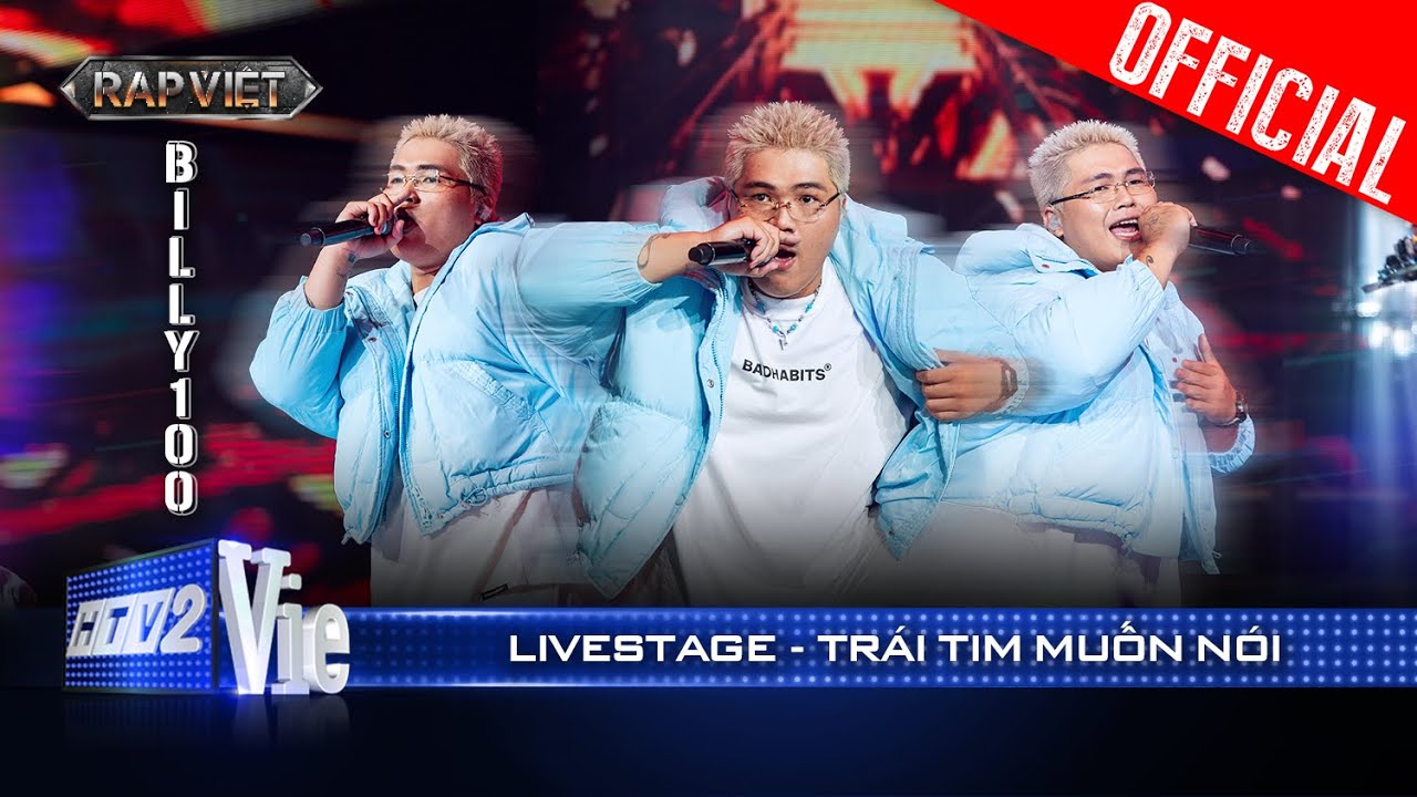 TRÁI TIM MUỐN NÓI - Billy 100 ngỡ rap vui vui nhưng chuyển flow cực gắt | Rap Việt 2024 [Live Stage]