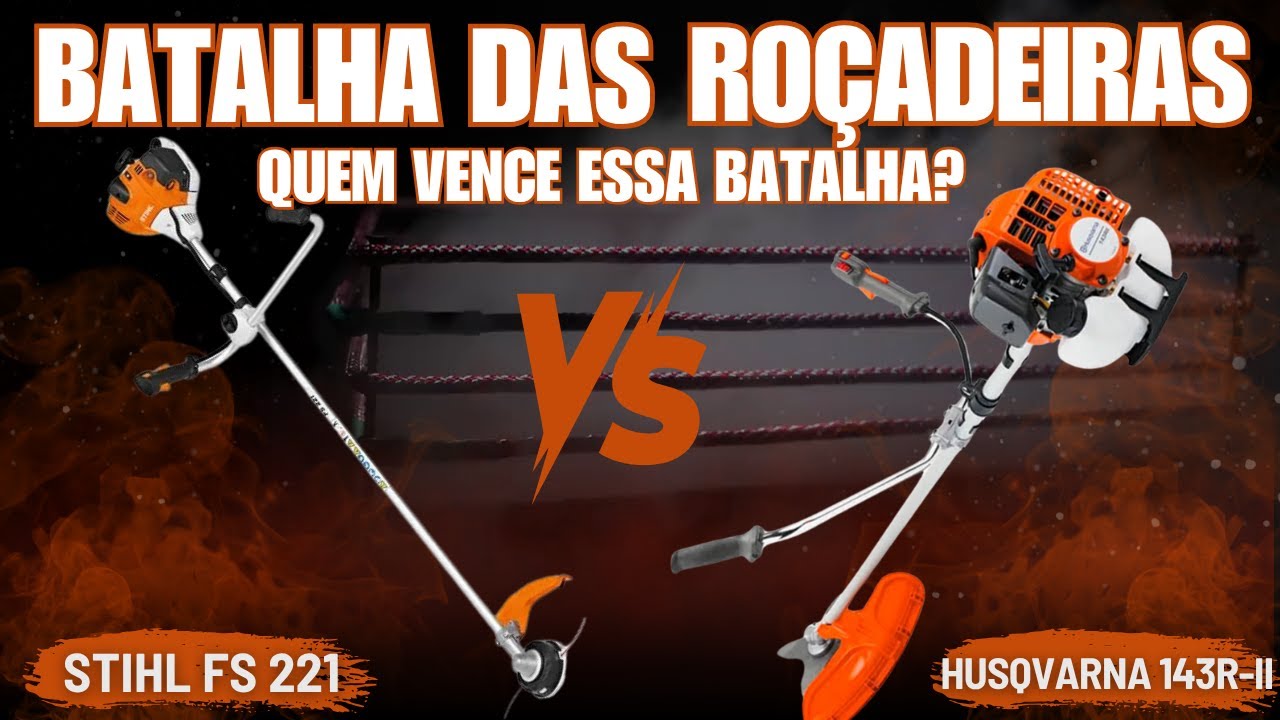 Stihl FS 221 ou  Husqvarna 143R-II : Qual Roçadeira é Mais Forte, Confortável e Vale o Investimento?