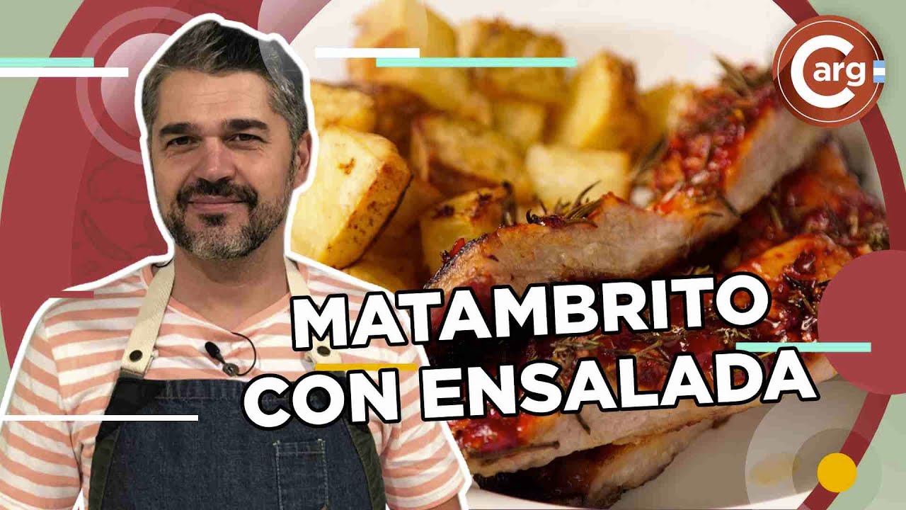 MATAMBRITO CERDO AL HORNO CON PURE DE PAPA Y UVA POR JUAN FERRARA