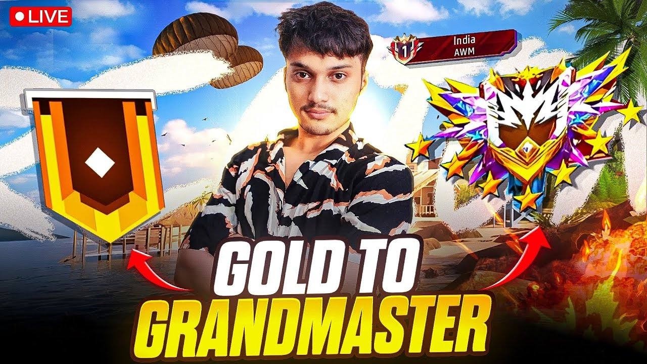 🔴 LIVE | Top 1 Grandmaster Push 🔥 | Free Fire Shorts Live #shorts #shortslive  #freefire