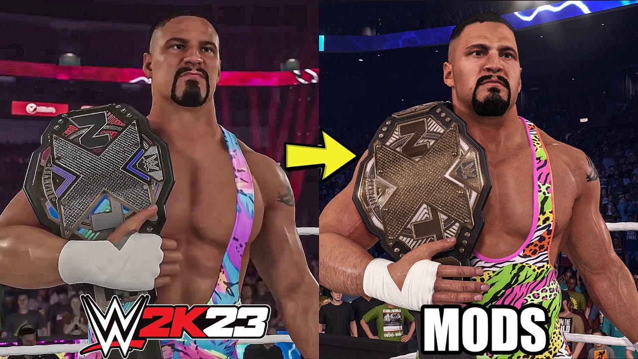WWE2K23 VS WWE2K22 PC MODS!