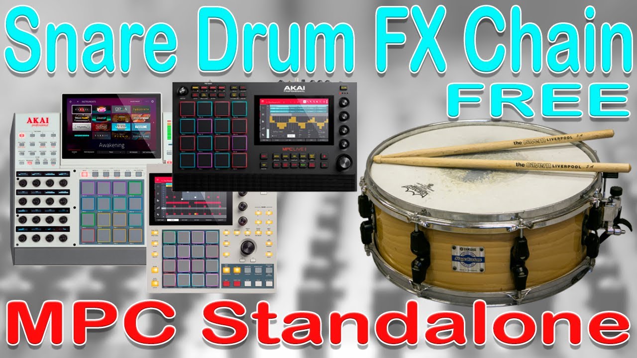Akai MPC Tutorial. Process , Design, Mix your SNARES in the MPC standalone. Download FREE FX Chain.