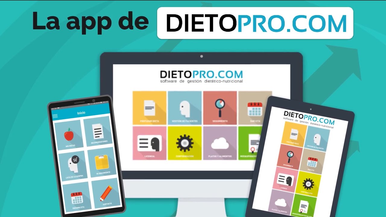 App móvil de Dietopro.com exclusiva para pacientes