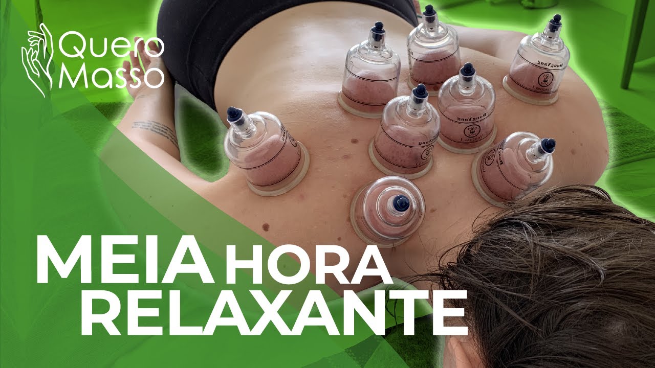 Sessão de massagem completa com ventosas