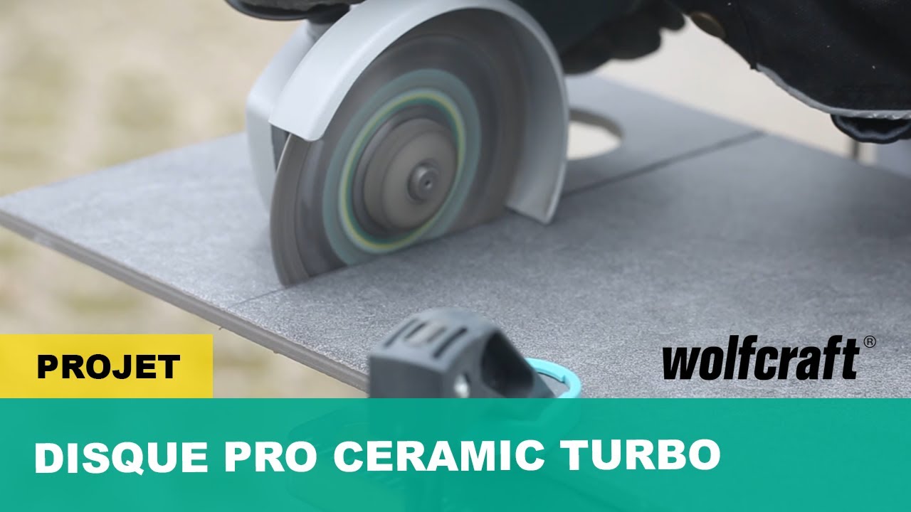 Comment d&eacute;couper du carrelage avec une meuleuse - Disque diamant turbo | wolfcraft