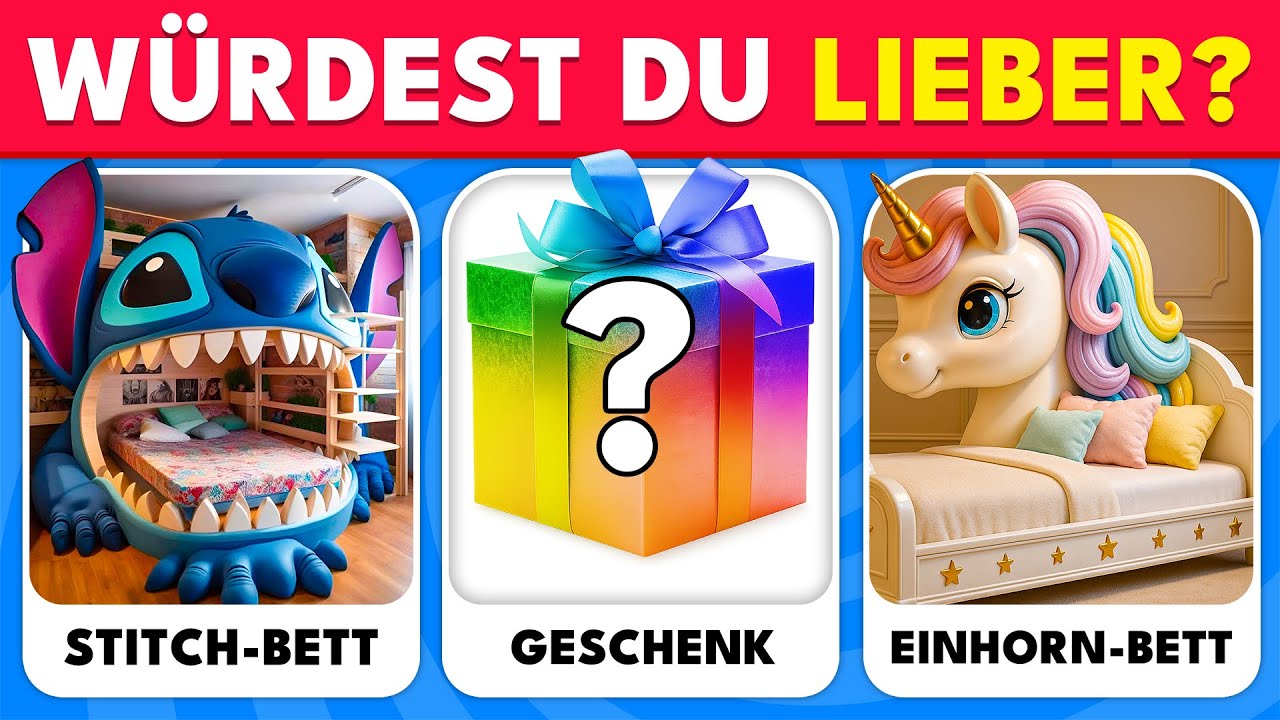 Würdest du Lieber...? LUXUS Mystery-Geschenk Edition 🎁💎🌈 - Biber Quiz