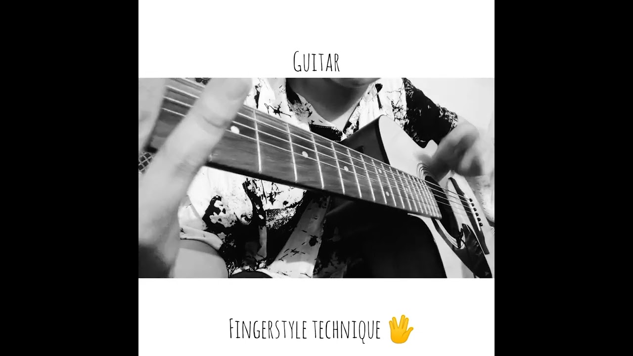 Guitar fingerstyle technique.