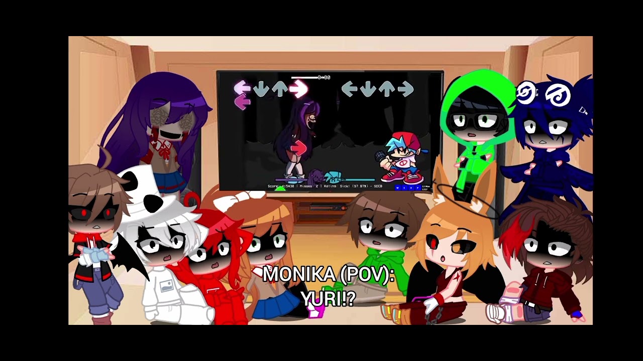 CROSSOVERS REAGINDO A FESTIVAL (MONIKA.EXE V2