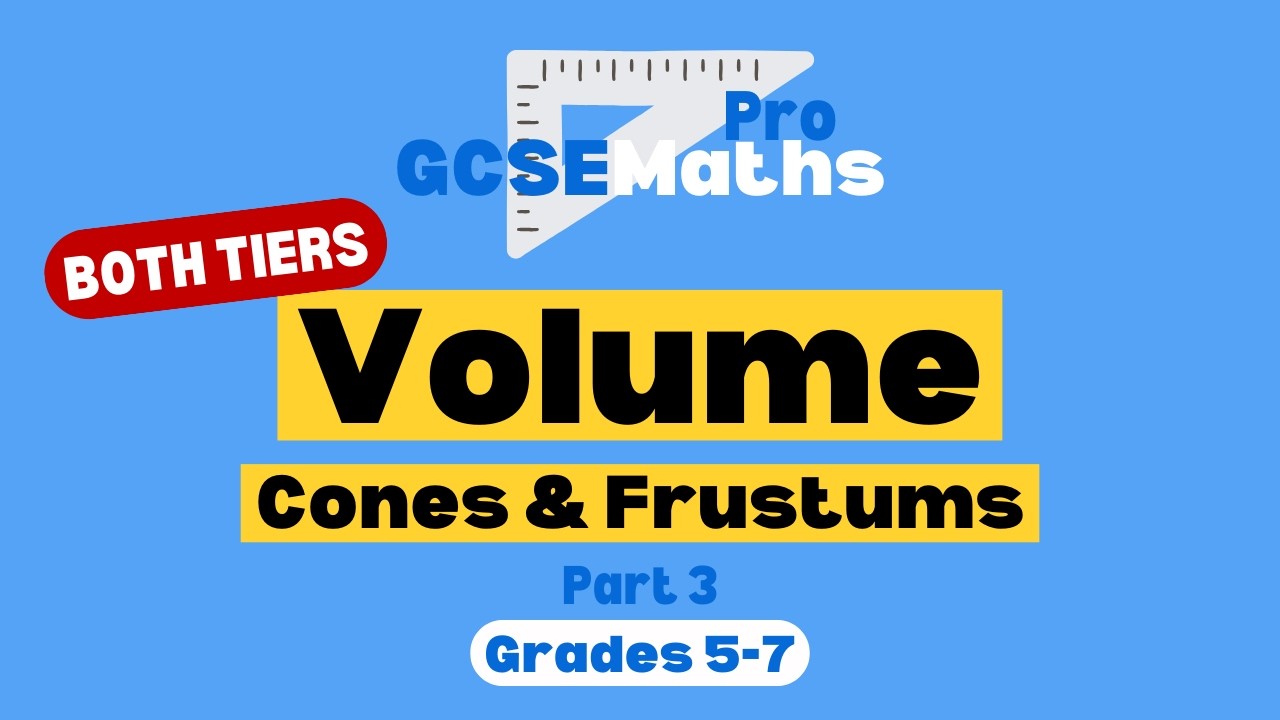 Объём конусов и усечённых пирамид | GCSE Maths Pro