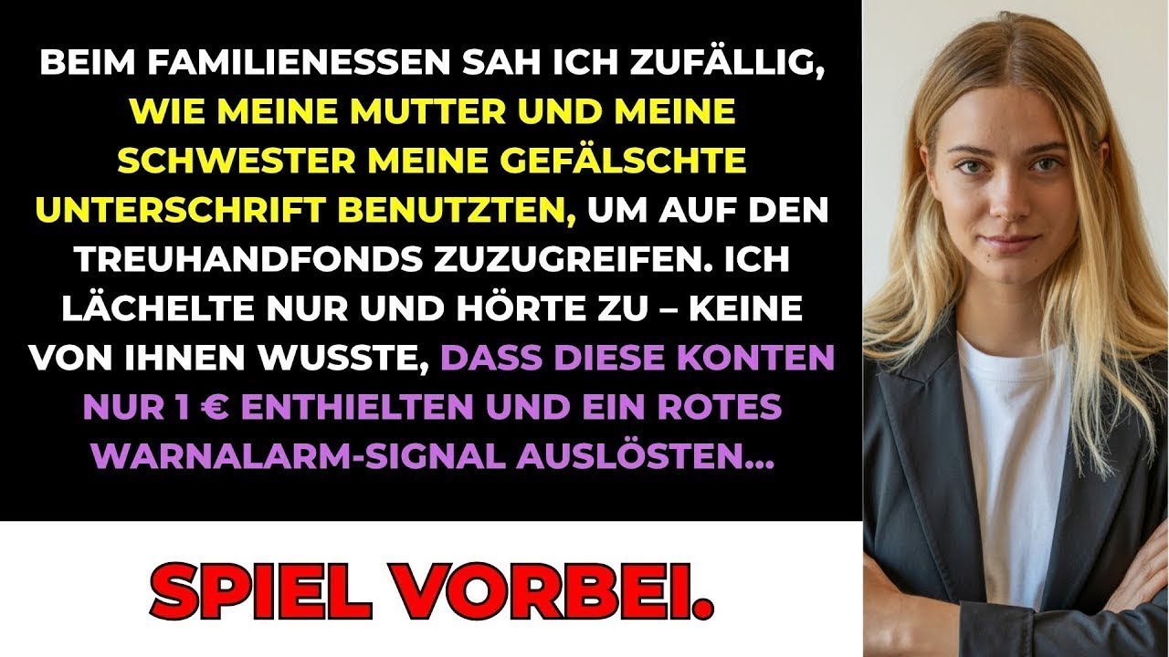 Beim Familienessen Sah Ich Zufällig, Wie Meine Mutter Meine Unterschrift Benutzte – Also…