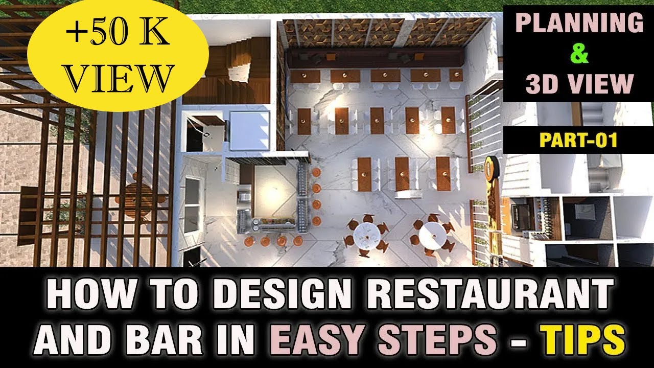 HOW TO DESIGN RESTAURANT IN EASY STEPS -TIPS  II PLANNING AND IDEAS II  PART - 01 II  I.A.S.