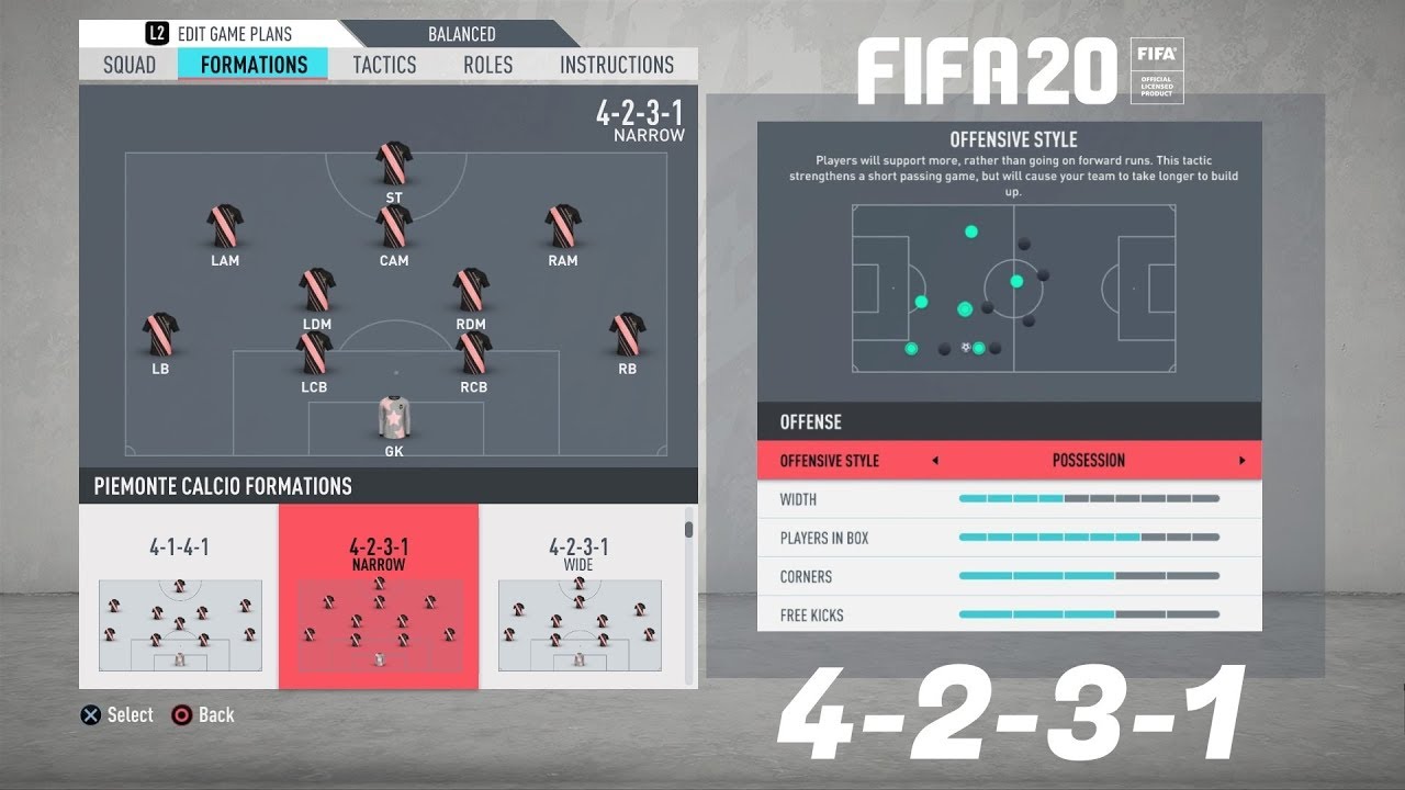 FIFA 20 BEST FORMATION (4-2-3-1) TUTORIAL - Best Custom Tactics & Instructions & More!!