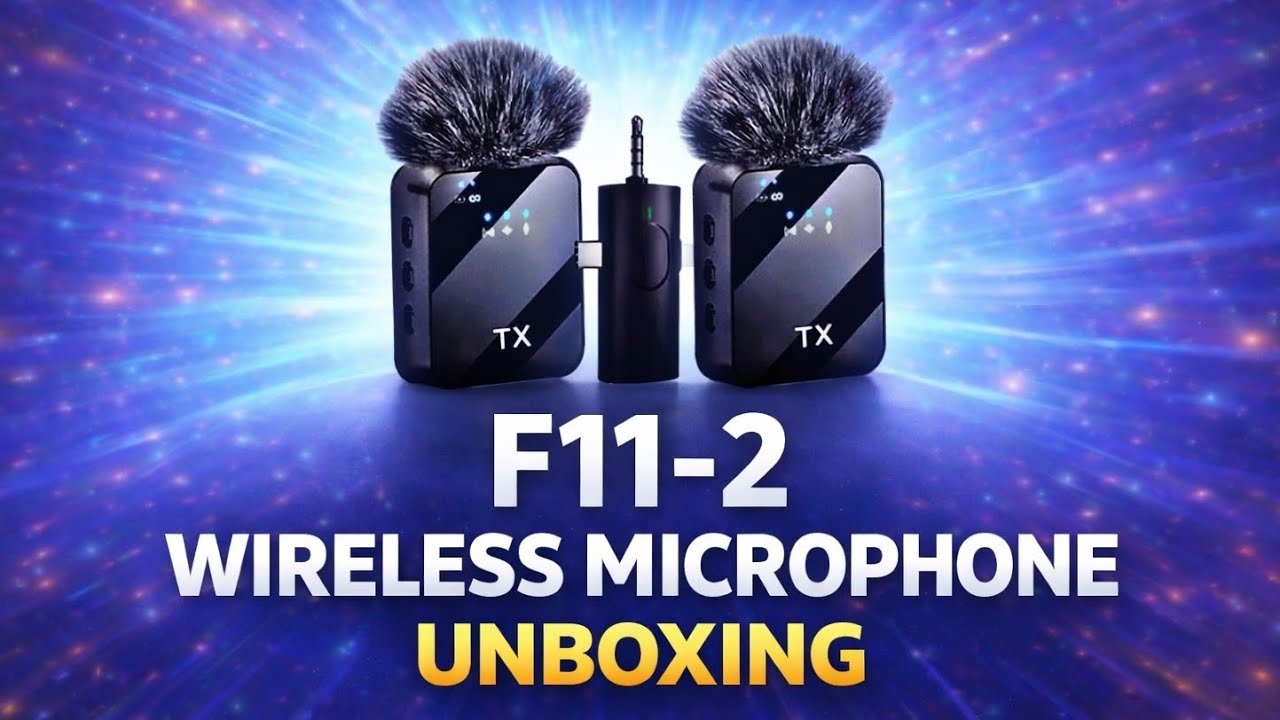 F11-2 Wireless Microphone Review & Unboxing | Vlogging Mic Test