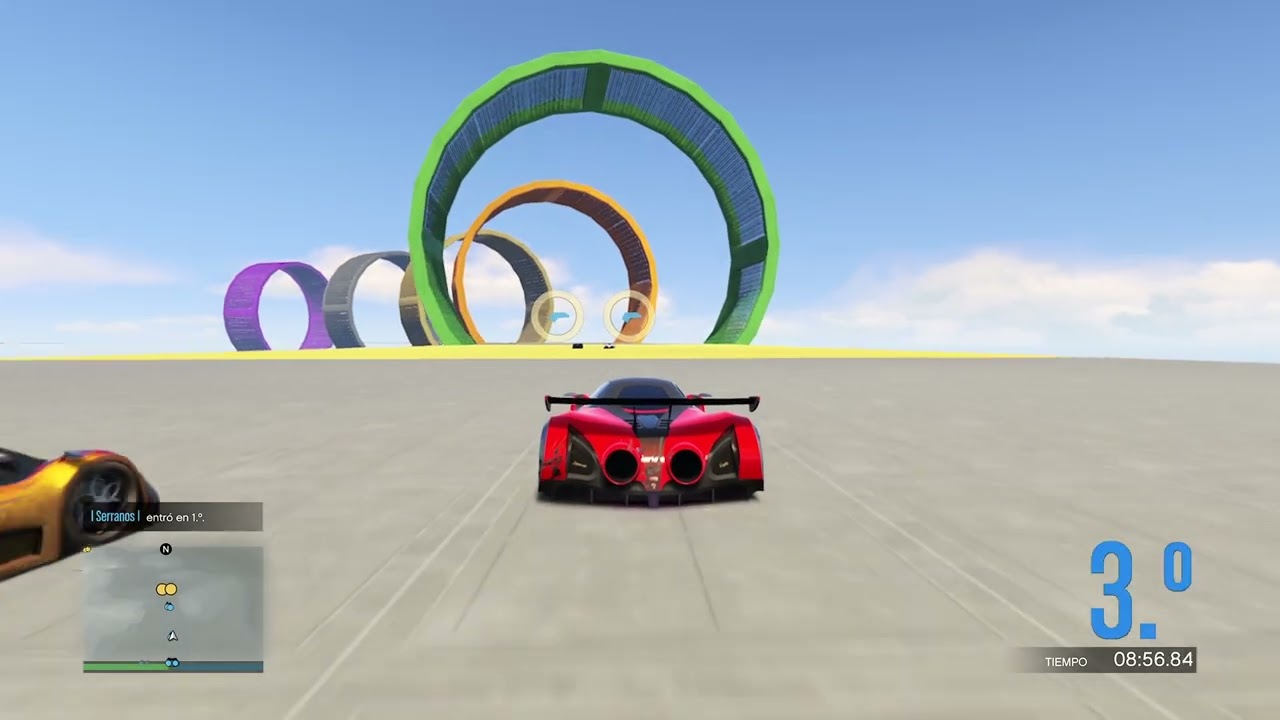 GTA online - CARRERA DE LARGA DISTANCIA A 10000km/h 