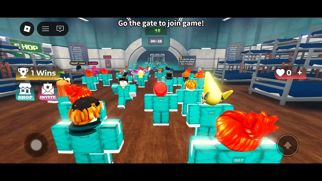 Squid game mingle game #roblox#minecraft roblox POV