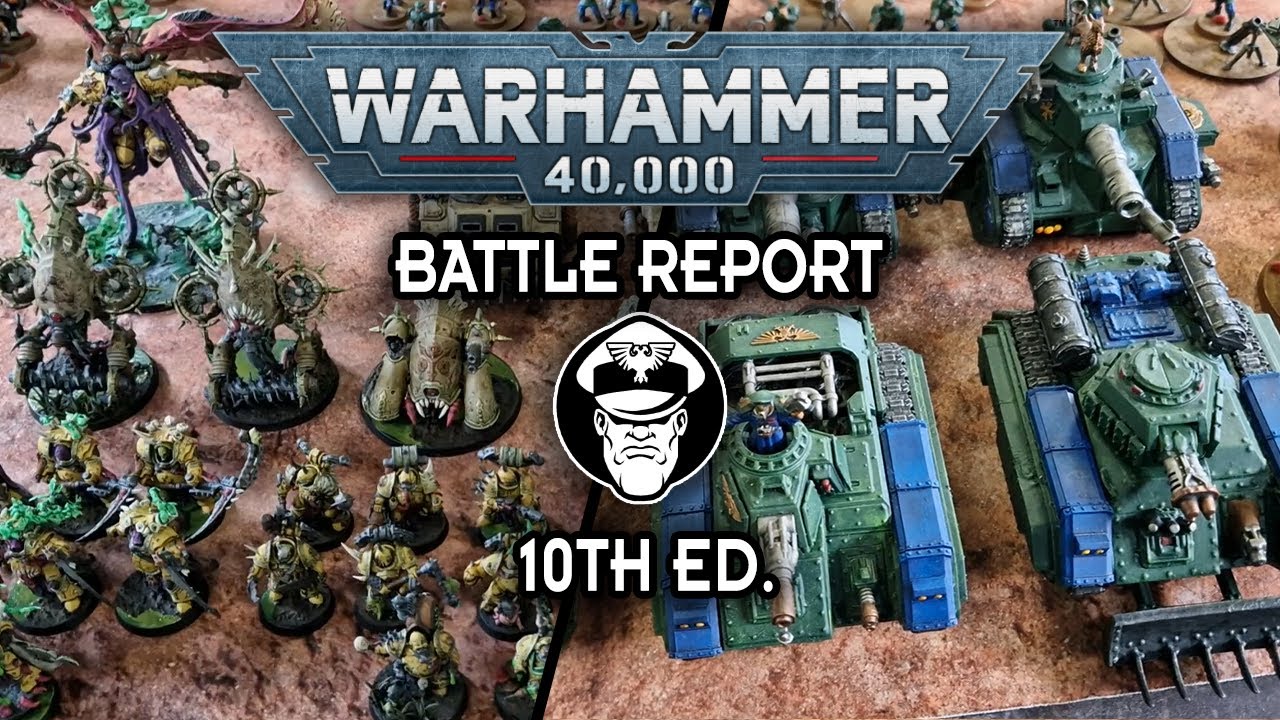Hellhounds! Astra Militarum Vs Death Guard | 10th Edition Battle Report | Warhammer 40.000