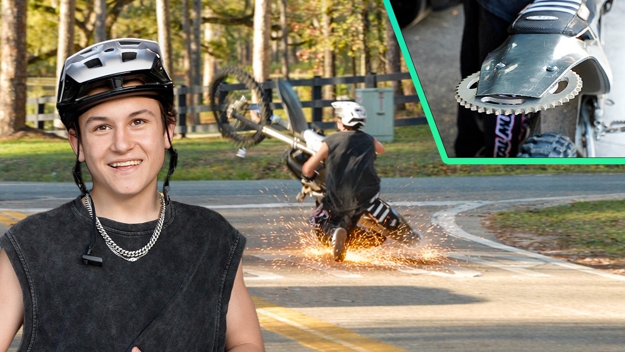 Crash Testing New Dirtbike Part I Invented!
