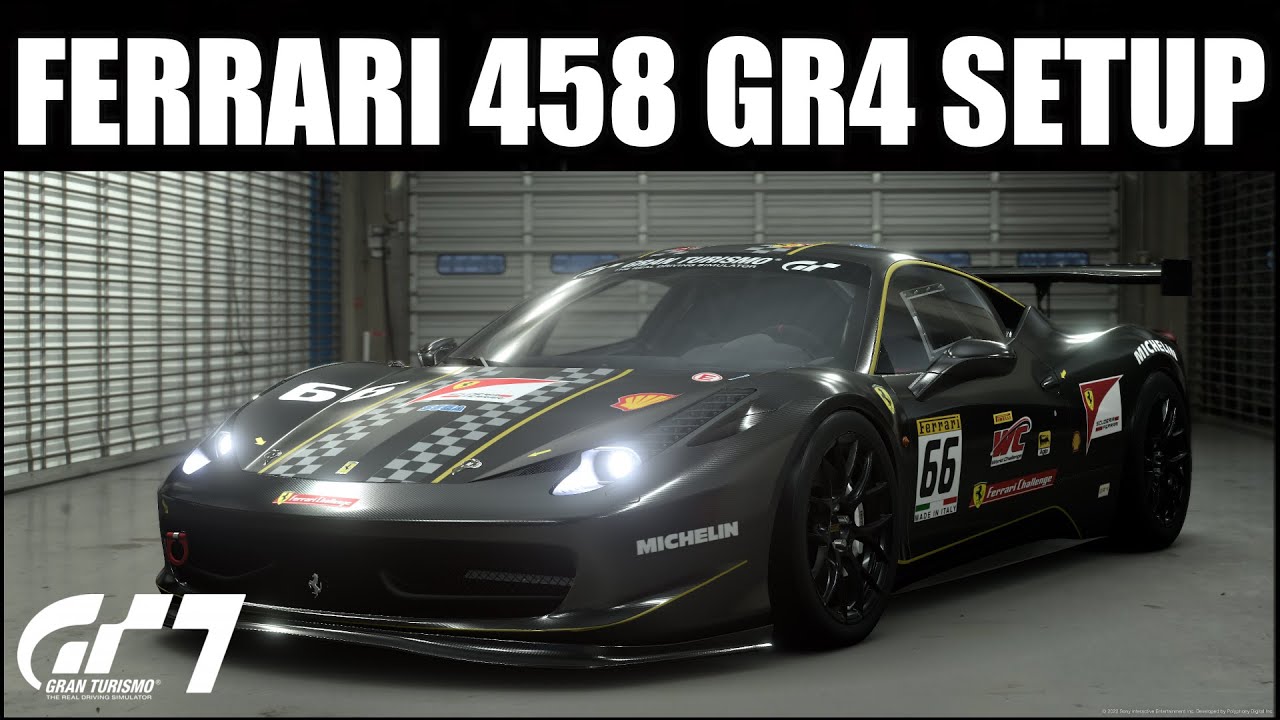 Gran Turismo 7 FERRARI 458 GR4/GT4 | Tune Setup + Reference Lap