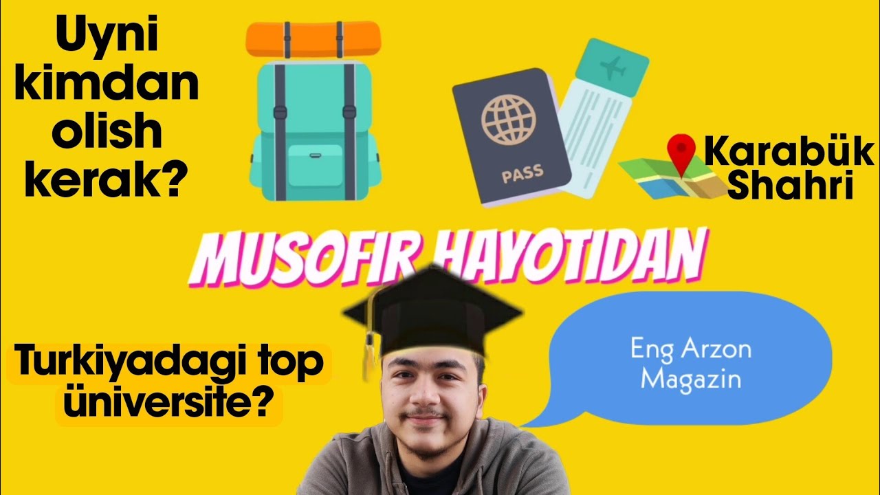 KARABÜK UNIVERSITETI HAQIDA MALUMOT - KARABÜK SHAHRI - TURKIYADA O'QISH, ISHLASH VA YASHASH.