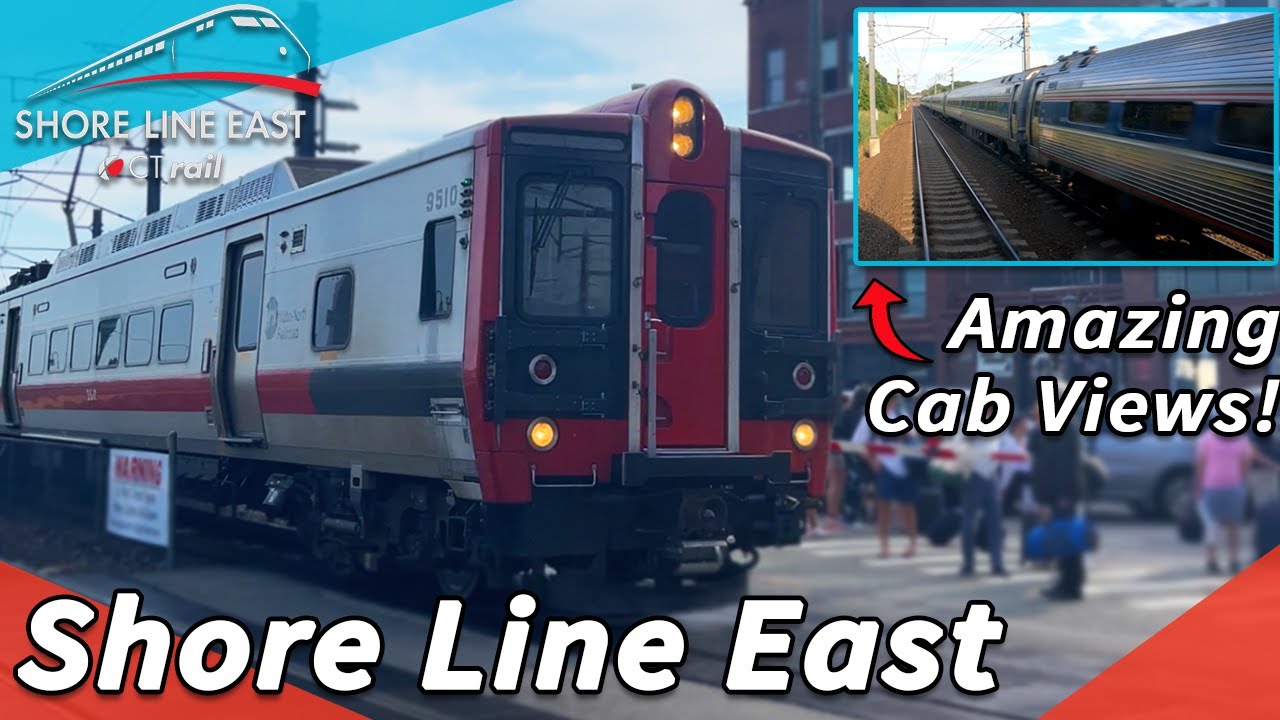 Cab Views on the NEW Shore Line East Trains! | New London to New Haven with CT Rail
