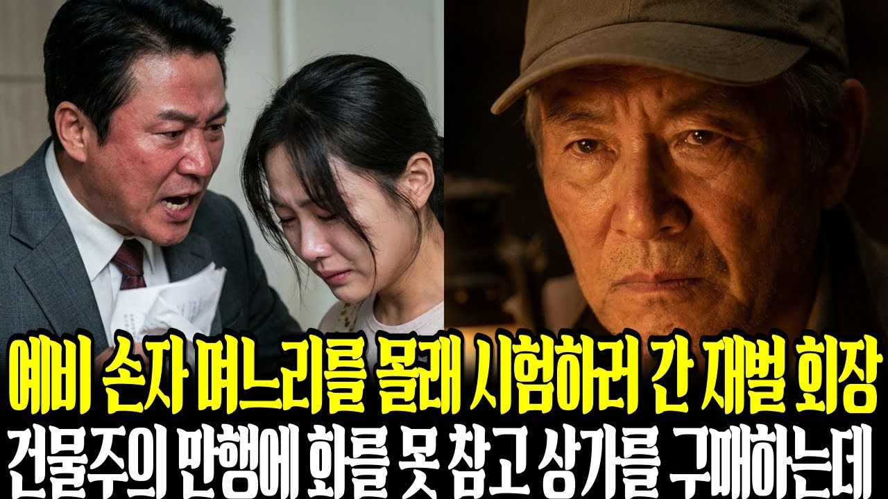 예비 손자 며느리를 몰래 시험하러 간  재벌 회장, 건물주의 만행에 화를 못 참고 상가를 구입해 버렸습니다.ㅣ감동사연ㅣ노후사연ㅣ오디오북ㅣ라디오사연