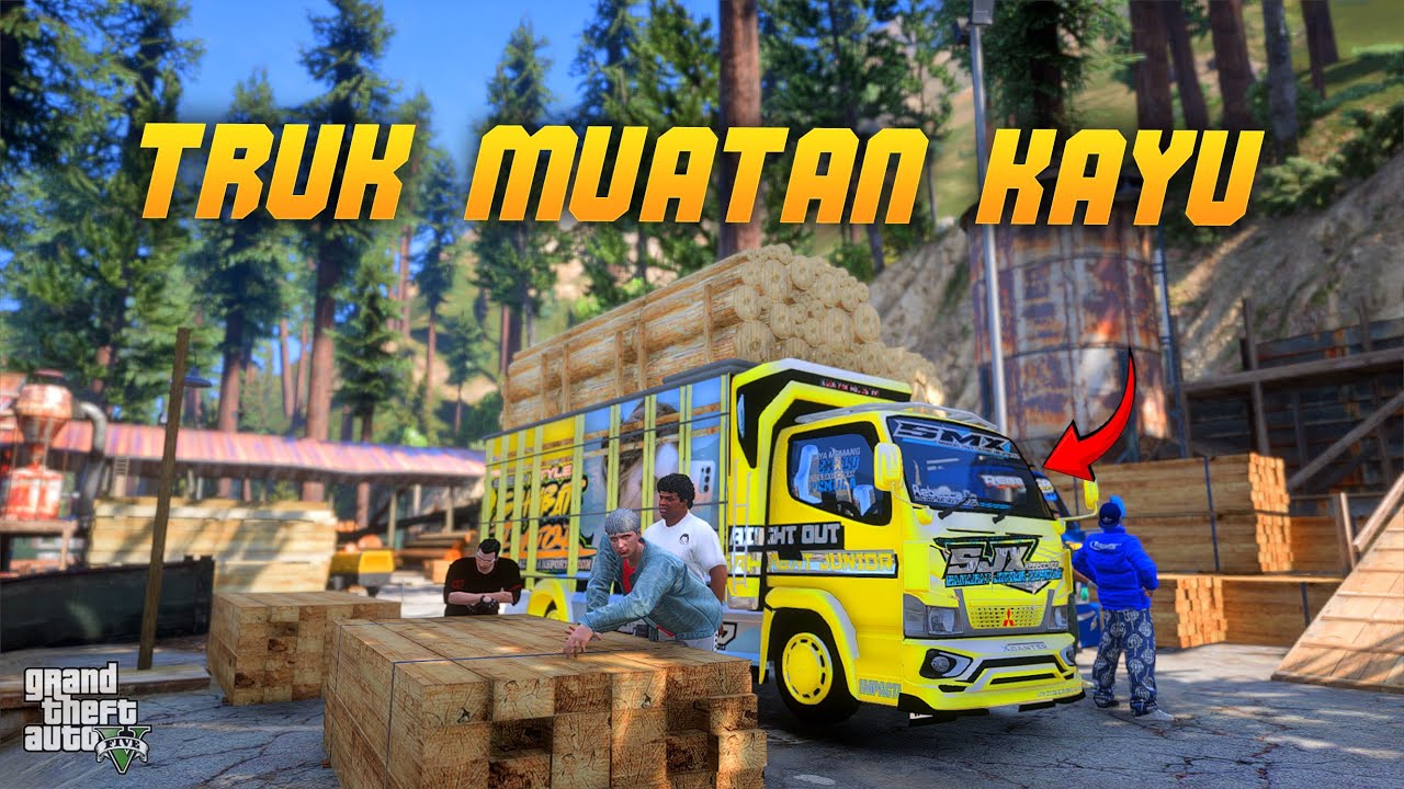 Help Agus Cut Down a Tree Using a Wobbling Truck!! GTA 5 Indonesia | Hey Sinyo Eps 9