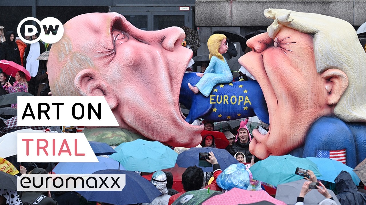 The German satirist challenging Putin — with papier-mâché