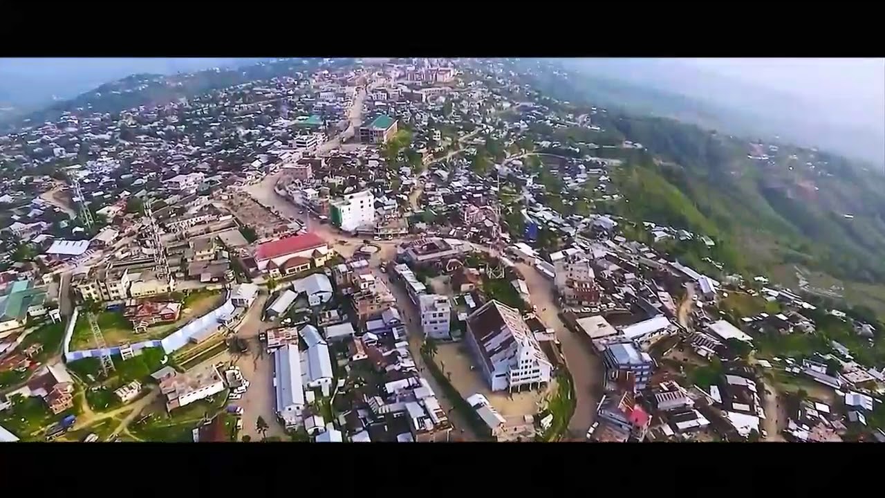 Eagle eye view of ukhrul town