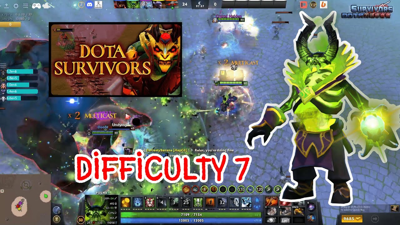 The Ultimate Pugna Mage Build Guide | DIFFICULTY 7 DOTA SURVIVORS 2