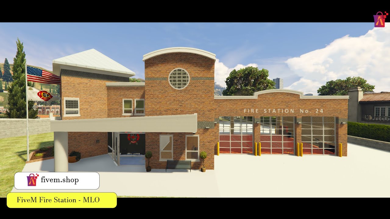 FiveM Fire Station MLO | Fire Department FiveM  #fivem #firefighter