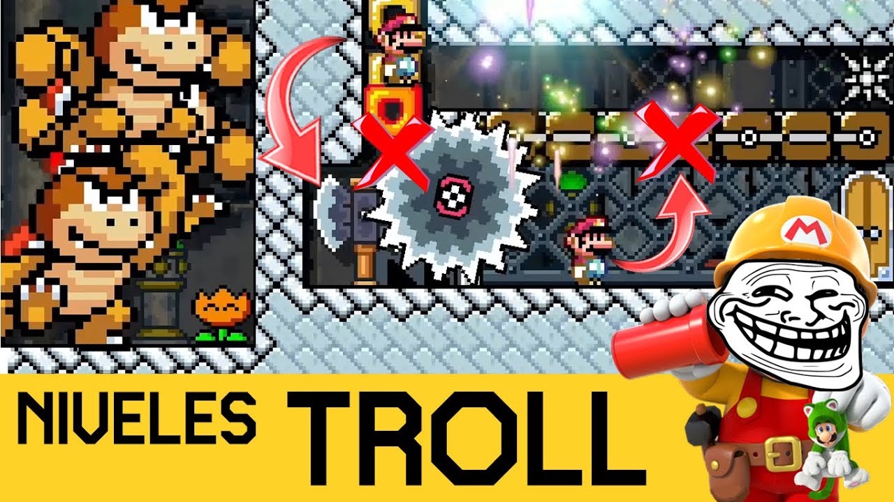 SOLUCIÓN FINAL QUE NO IMAGINABA 😵 - NIVELES TROLL #7  | Super Mario Maker 2 - ZetaSSJ