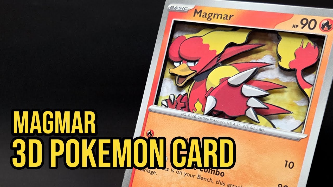 Making a 3D Pokémon Card - Magmar from 151