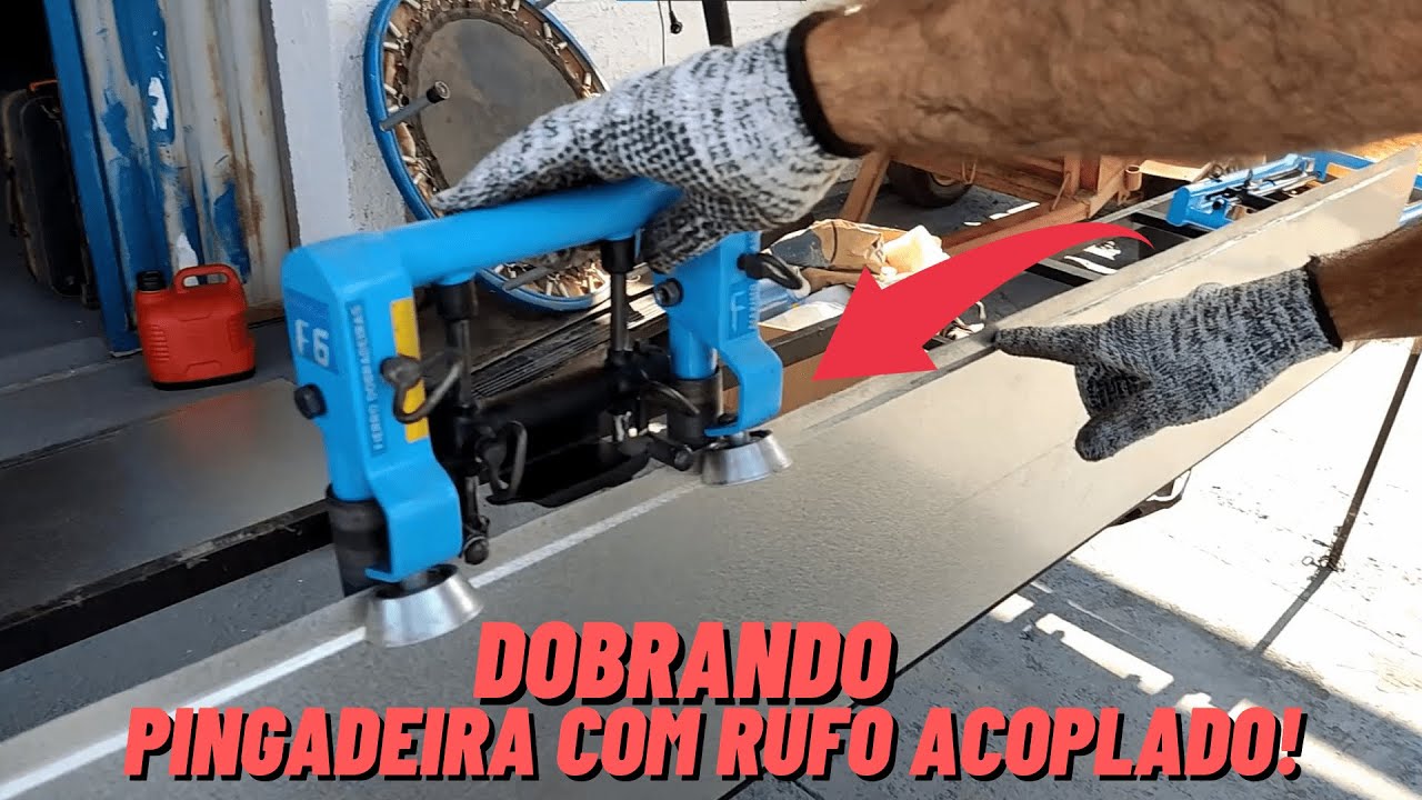 (Passo a Passo) Como fazer Pingadeira com Rufo em uma única peça!