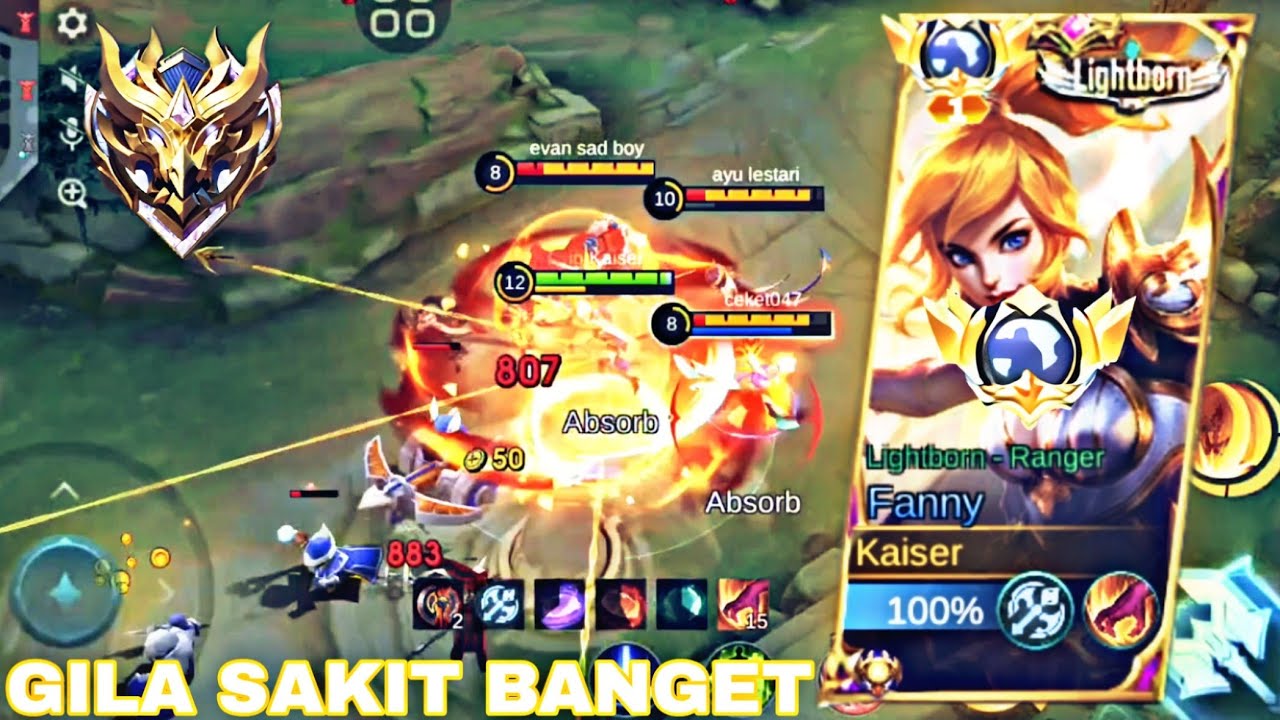 GILA OP BANGET‼️INI DIA BUILD & EMBLEM FANNY COCOK BUAT SOLO RANK UDAH MAH SAKIT LIFESTEAL DERES