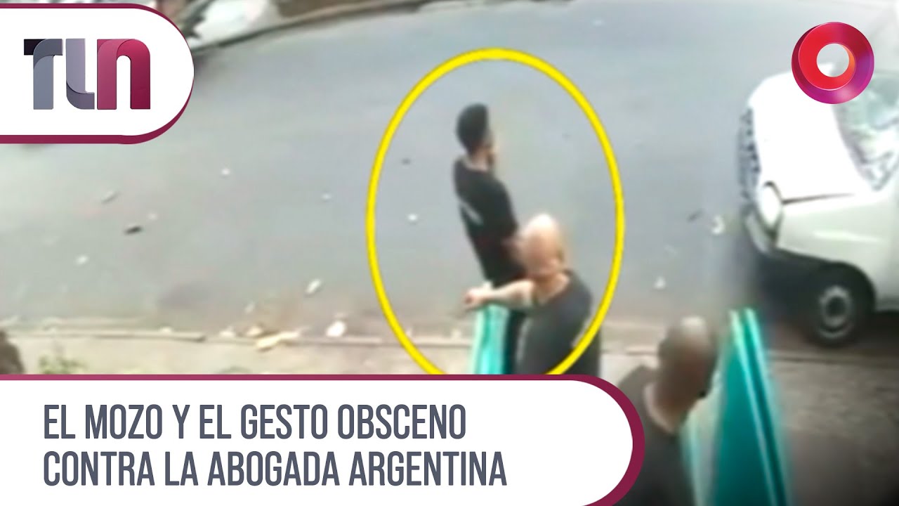 #Telenueve | El mozo y el gesto obsceno contra la abogada argentina