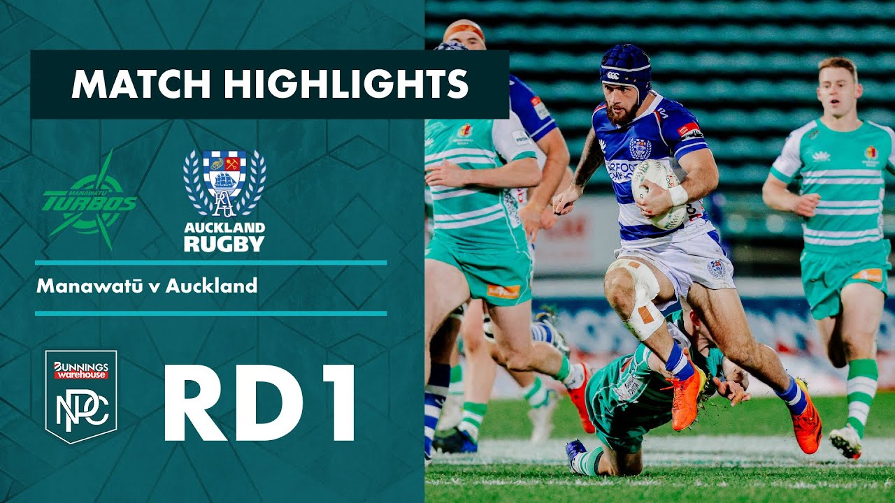Round 1 Highlights | Manawatū v Auckland | Bunnings NPC 2022