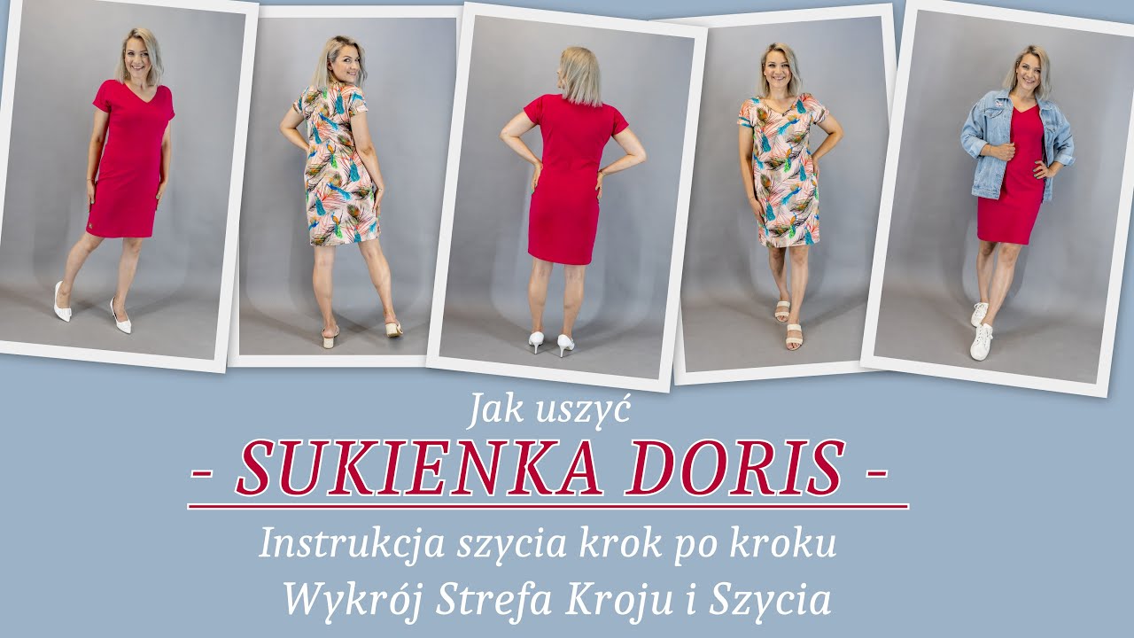Jak uszyć SUKIENKA DORIS - Krok po Kroku - Strefa Kroju i Szycia