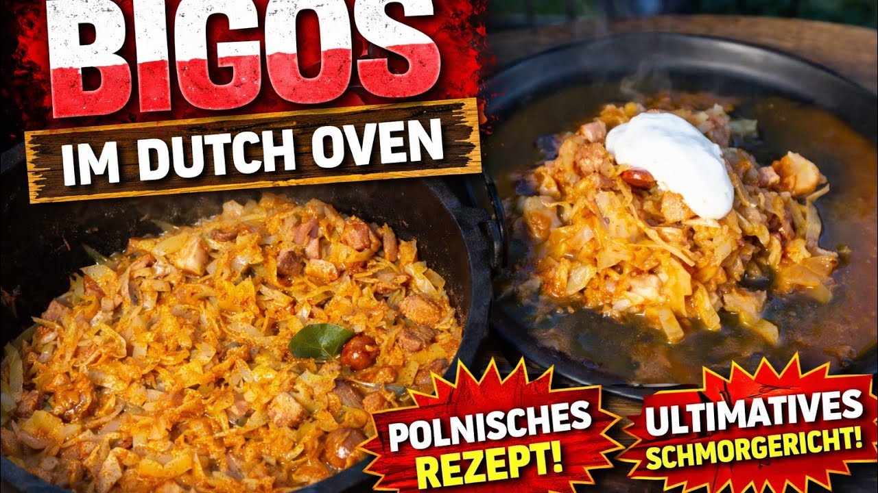Schnelles Bigos aus dem Dutch Oven - polnisches Nationalgericht Familien Rezept DADs BBQ
