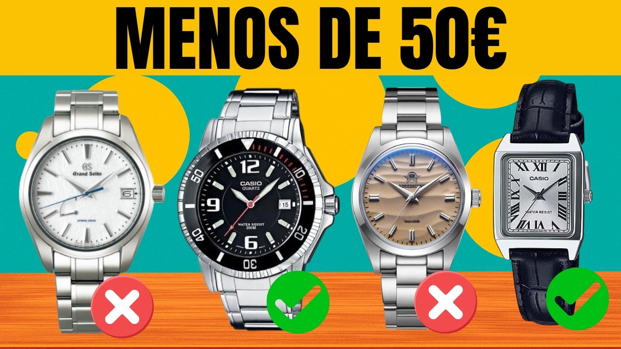 TOP 5 Relojes por MENOS de 50€ en Amazon que parecen de LUJO