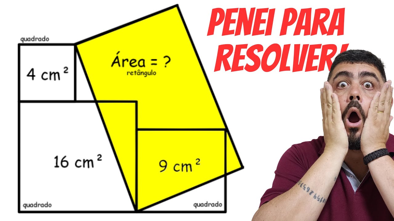 É INSANO CALCULAR A ÁREA DESSE RETÂNGULO