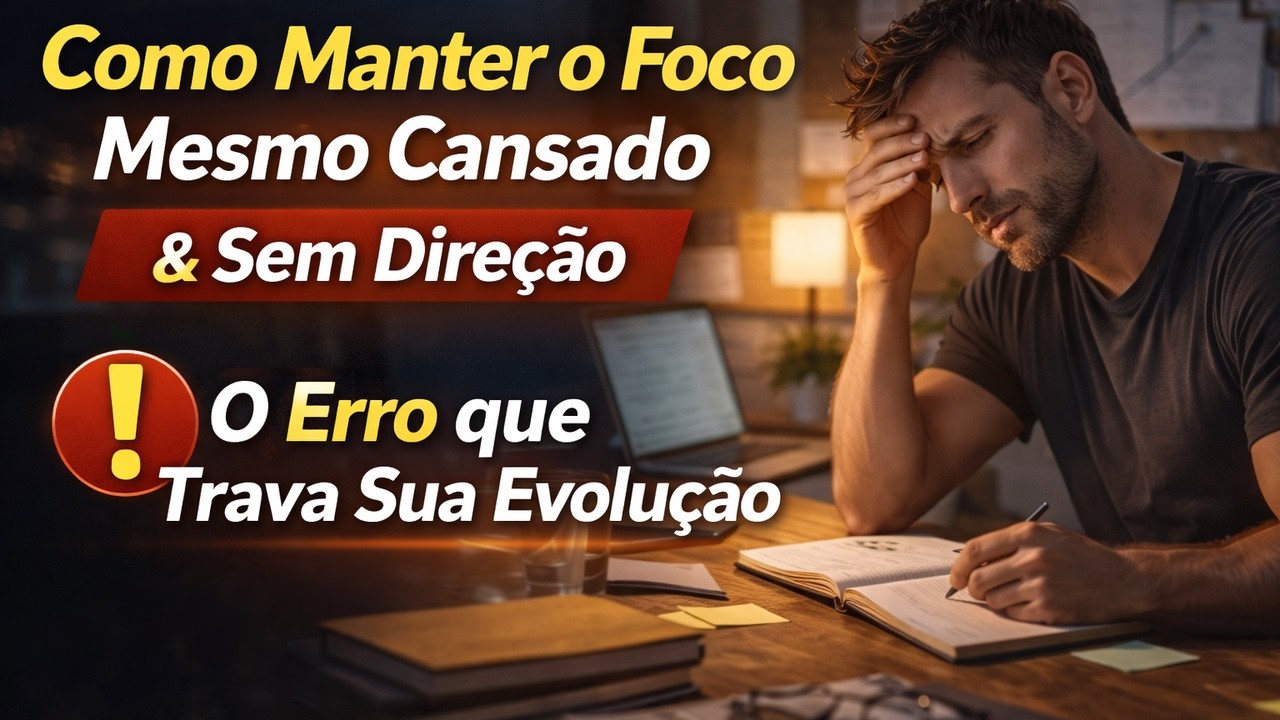 Não Consegue Manter o Foco Mesmo Cansado? Veja Isso