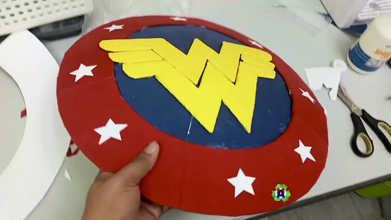 DIY Wonder Woman Shield from Cardboard | Halloween Costume 2025 | U&A Zone