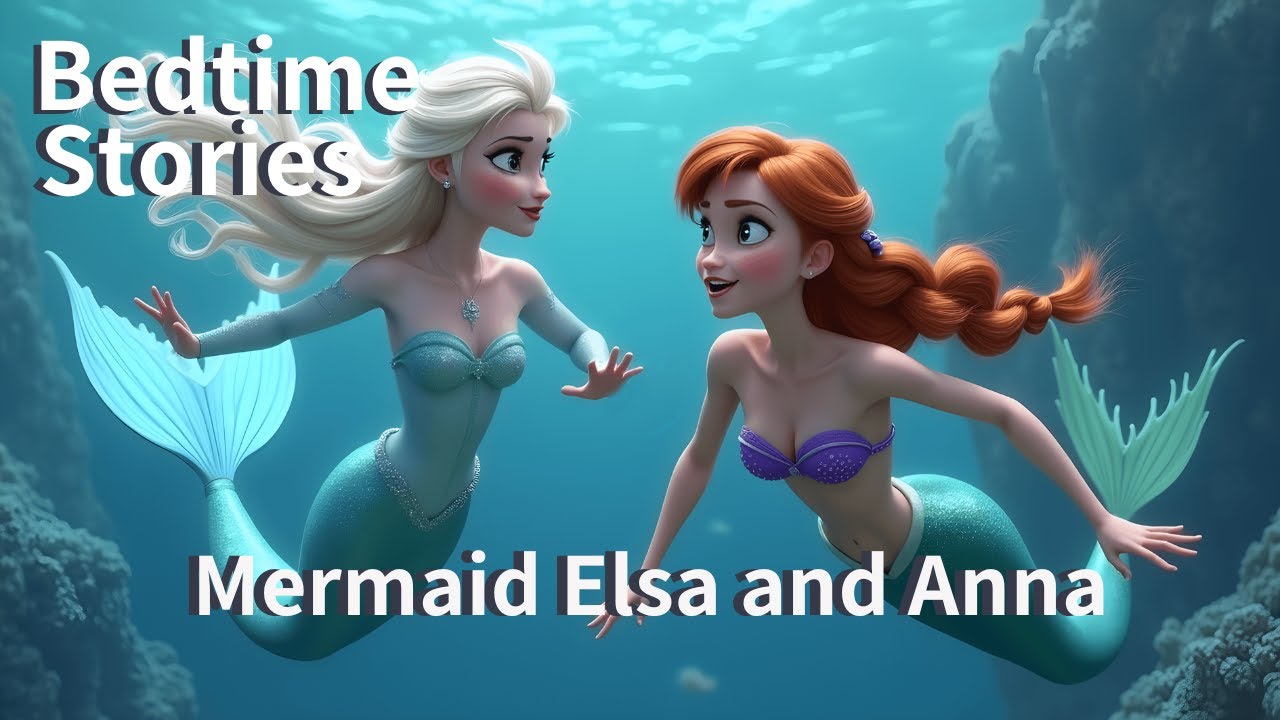 Mermaid Elsa & Anna's Underwater Adventure | Bedtime Story for Kids