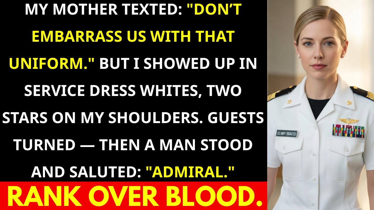 My Family Erased Me from My Sister’s Wedding — Until Their Guest Saluted ‘Admiral Monica’