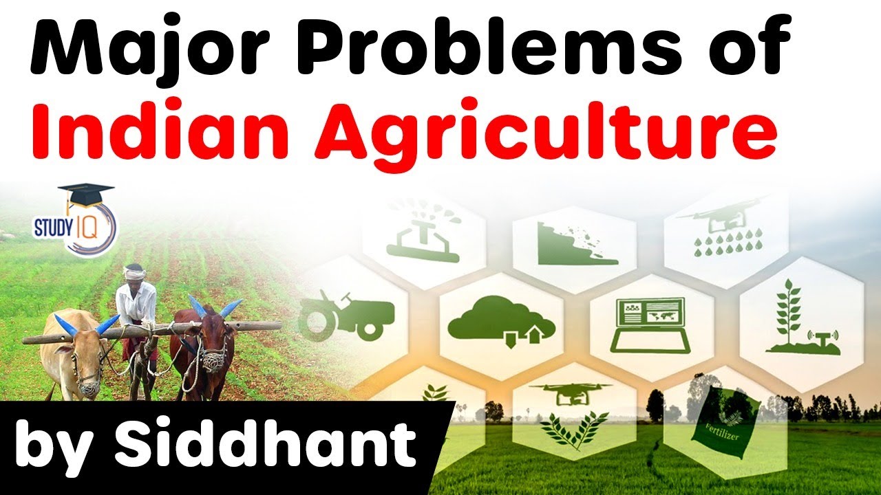 Major Problems of Indian Agriculture - Status of Agricultural Land, MSP on Crops, Farm subsidies