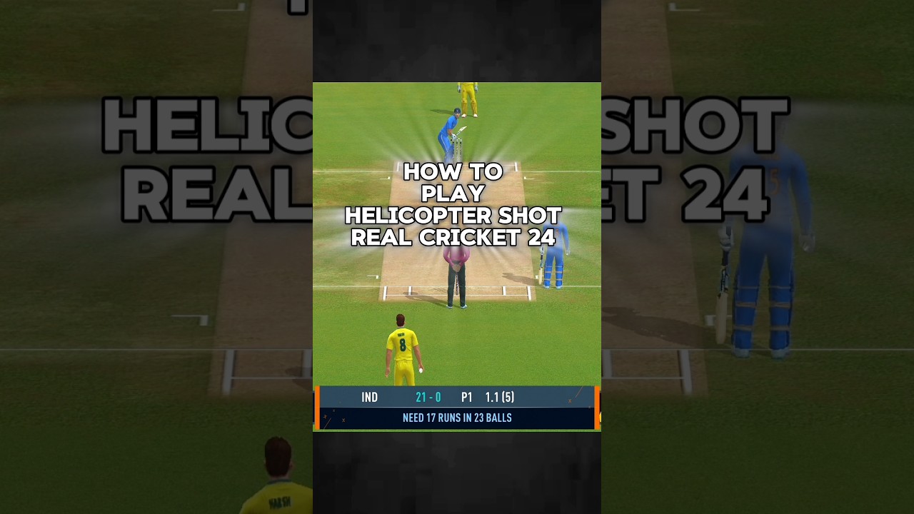 How To Hit Helicopter 🚁 Shot In Real Cricket 24