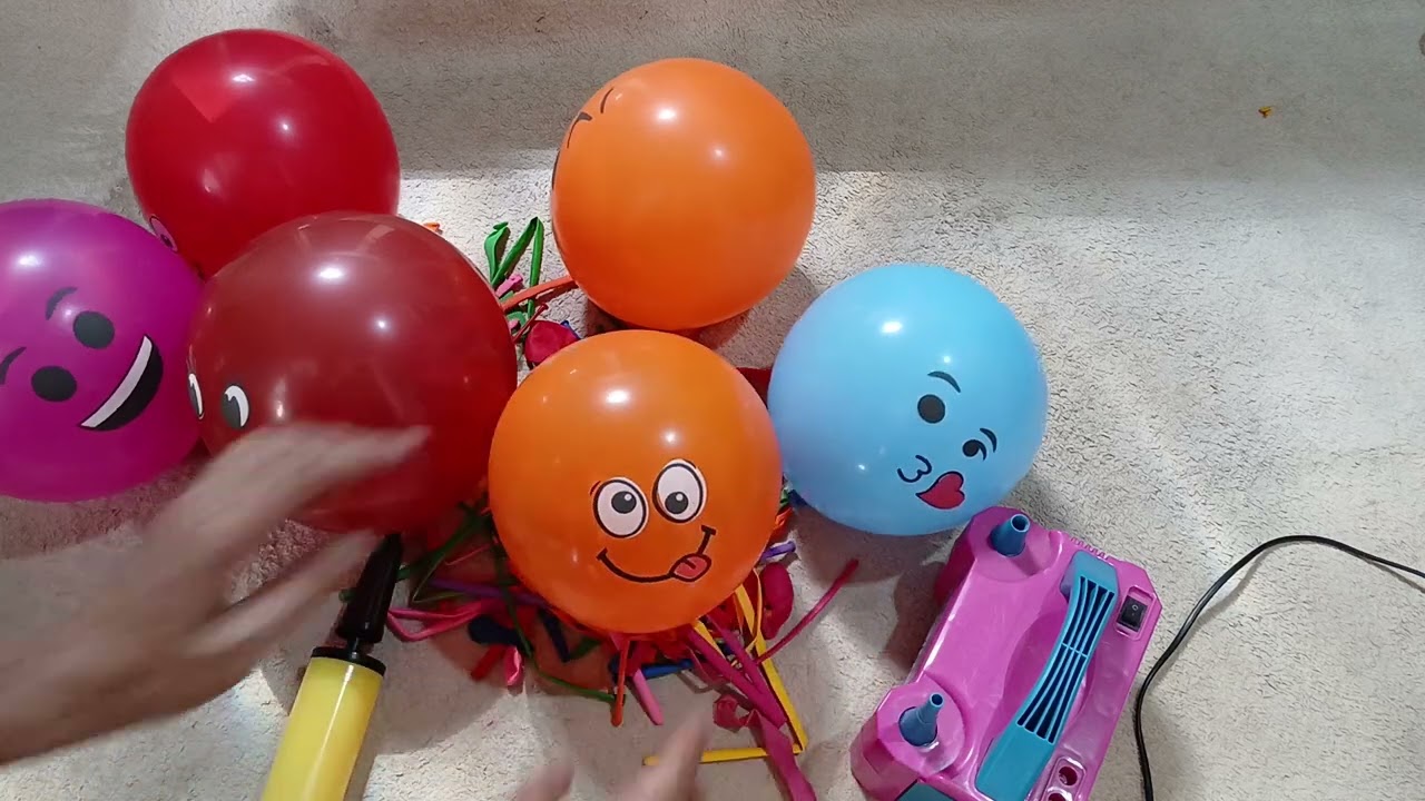 Emoticon Balloons Colorful Blow And Pop Fun 🤣🤣🩷 #balloon