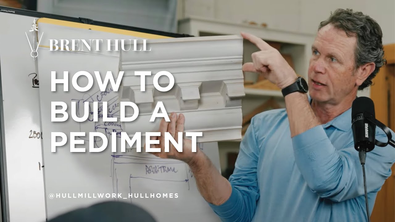 How to Build a Pediment with a Cornice Molding Breakdown