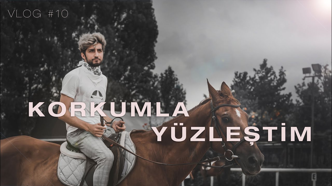 Korkumla Yüzleştim! | Atların içinde bir gün | Akademi Binicilik  (İstanbul At Çiftliği) | Vlog #10